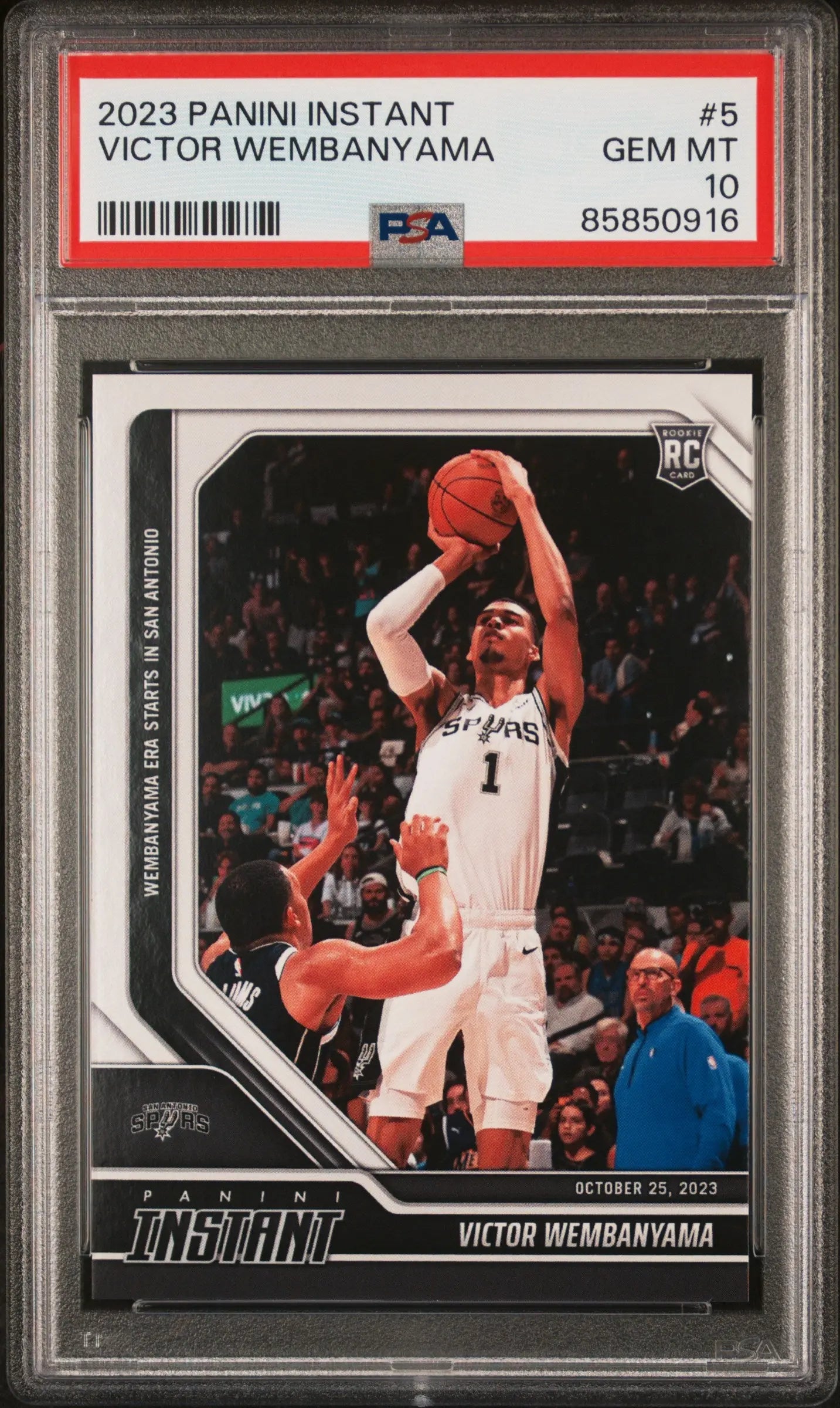 2023 Panini Instant Basketball Victor Wembanyama RC Rookie #5 PSA 10 