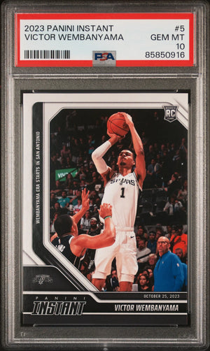 2023 Panini Instant Basketball Victor Wembanyama RC Rookie #5 PSA 10 