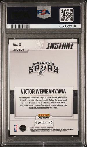 2023 Panini Instant Basketball Victor Wembanyama RC Rookie #5 PSA 10 
