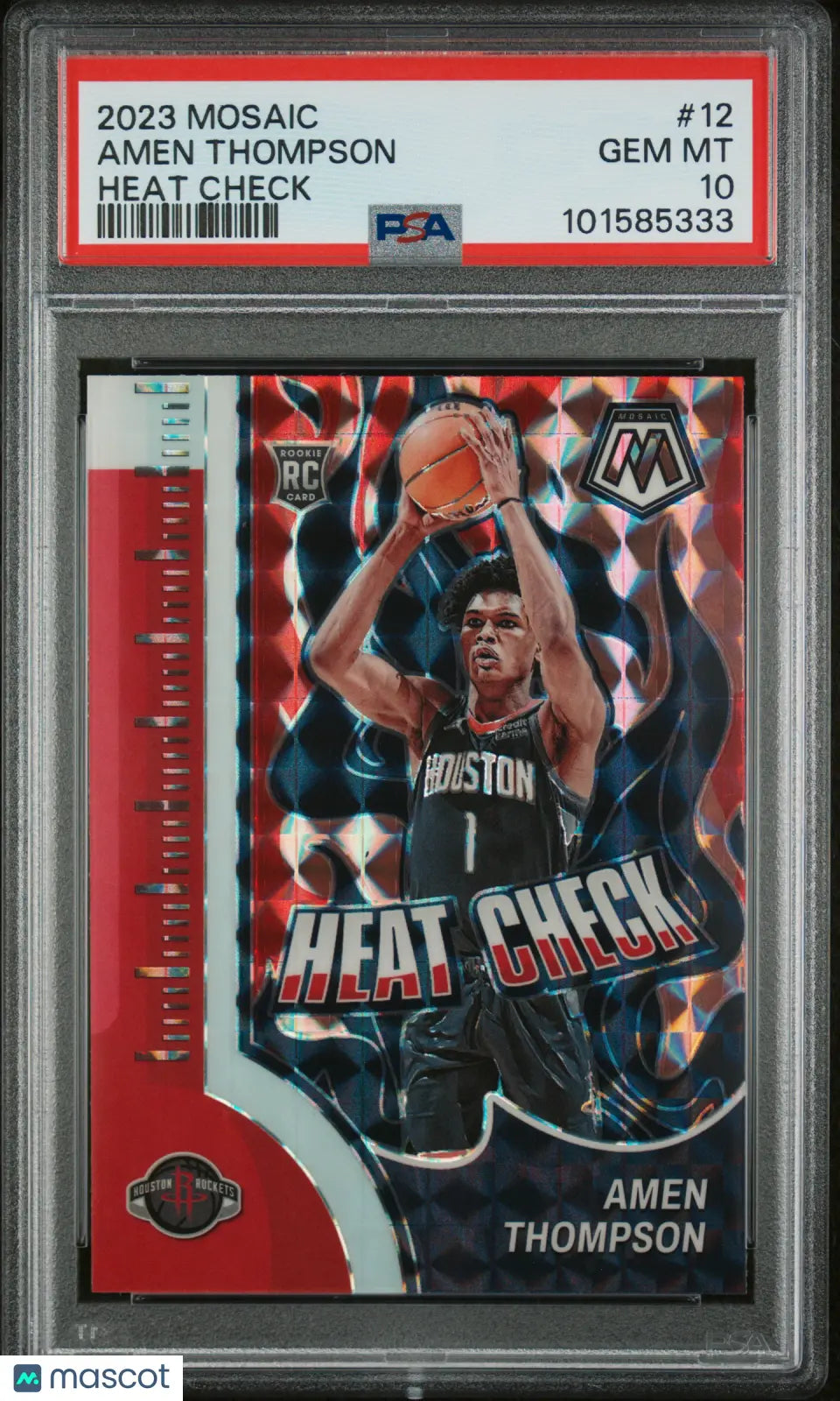 2023 Panini Mosaic Heat Check Amen Thompson #12 PSA 10 