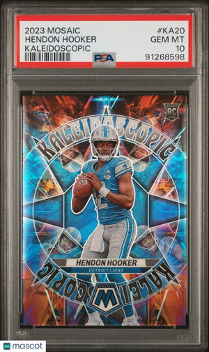 2023 Panini Mosaic Kaleidoscopic Hendon Hooker RC PSA 10 #KA-20 
