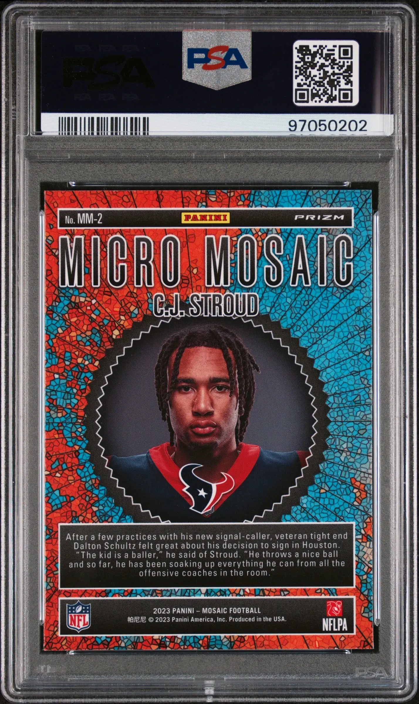 2023 Panini Mosaic Micro Mosaic Rookie Cj Stroud RC PSA 10 