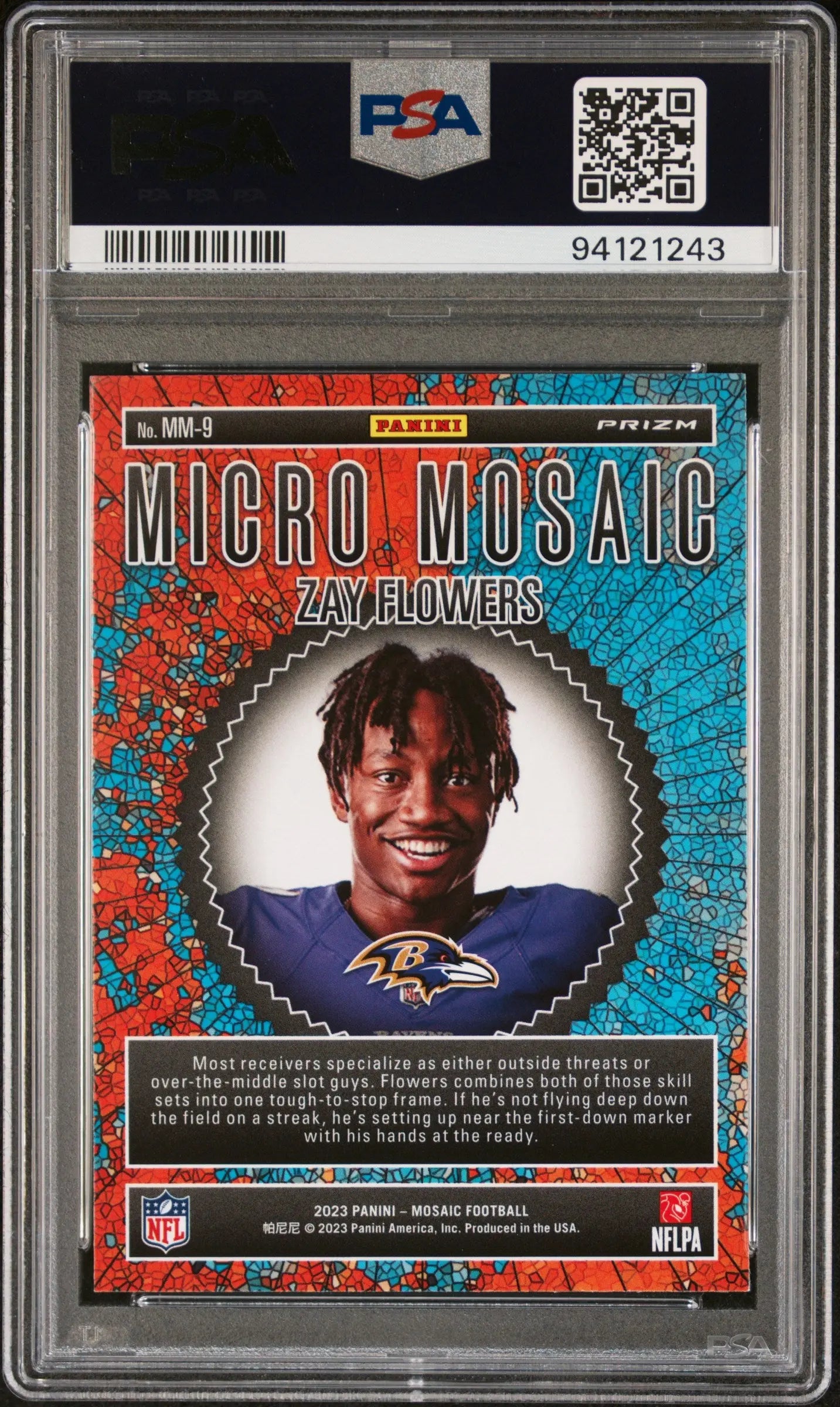 2023 Panini Mosaic Micro Mosaic Zay Flowers #MM9 PSA 10 