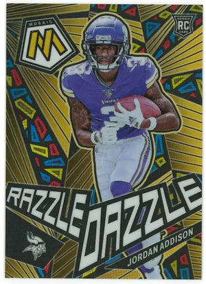 2023 Panini Mosaic Razzle Dazzle Rookie Jordan Addison RC 