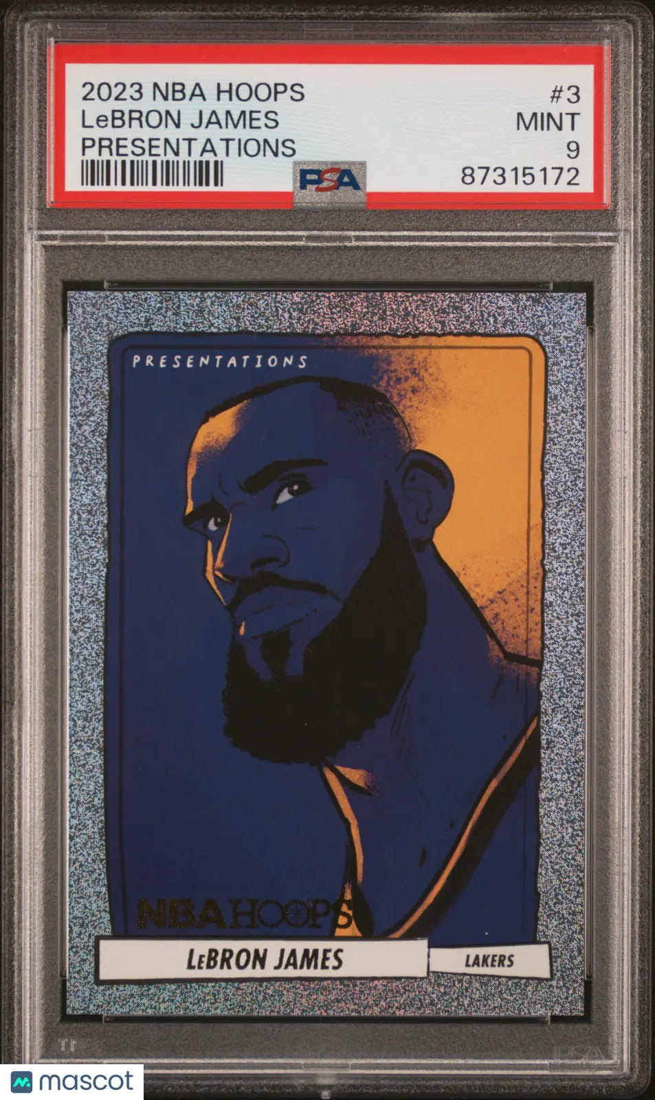2023 Panini NBA Hoops Presentations LeBron James #3 PSA 9 