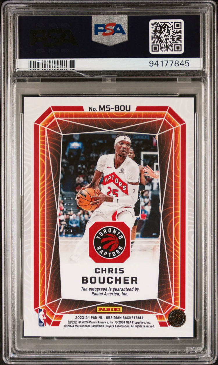 2023 Panini Obsidian Magmatic Signatures Auto Chris Boucher /149 PSA 10 