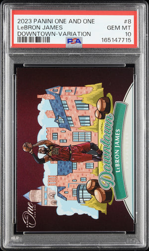 2023 Panini One And One Downtown Lebron James PSA 10 