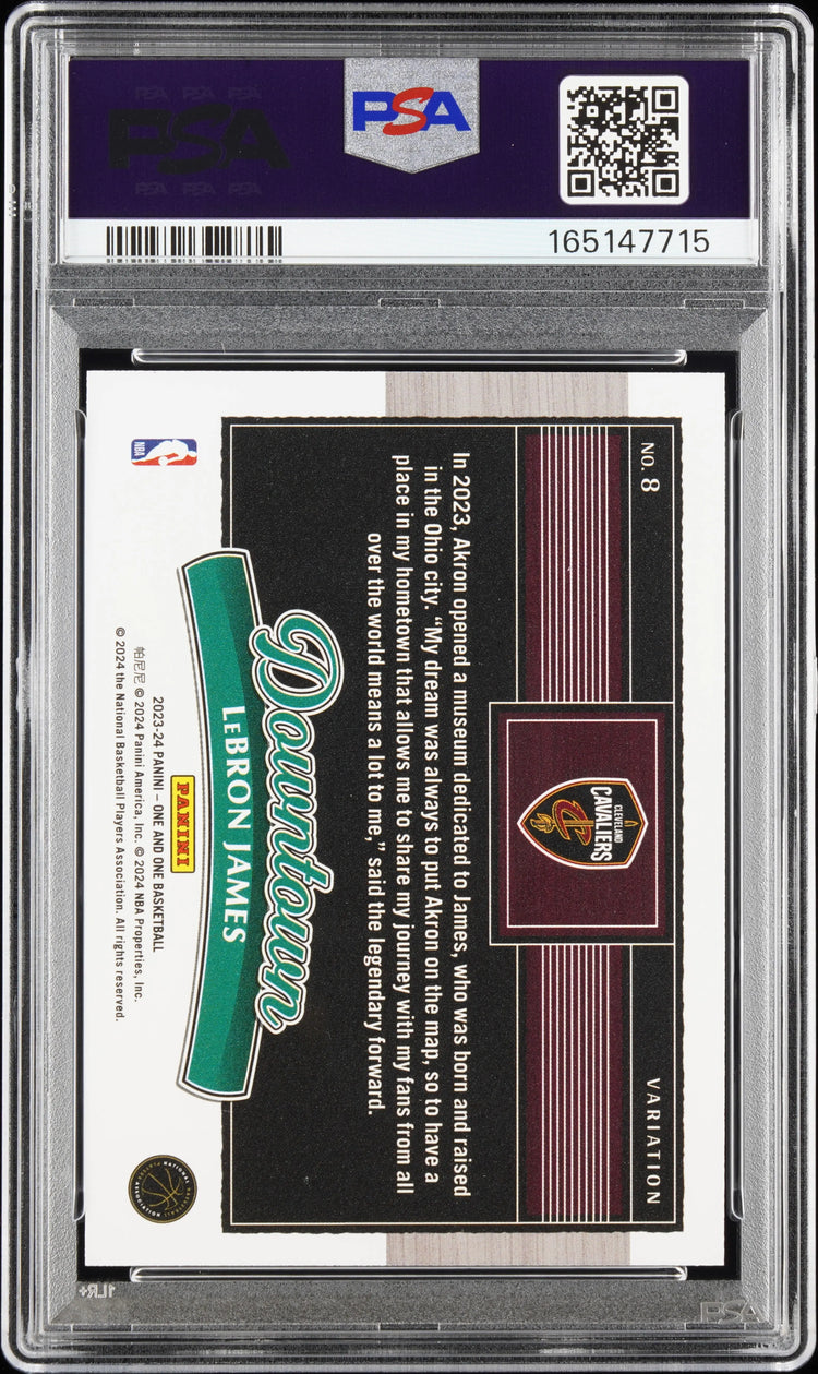 2023 Panini One And One Downtown Lebron James PSA 10 