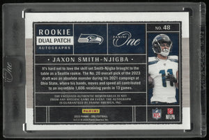 2023 Panini One Football Rookie Dual Patch Auto Jaxon Smith-Njigba /99 