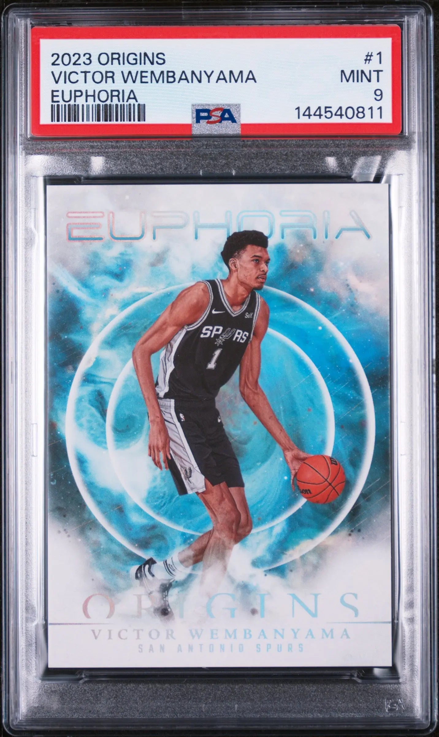 2023 Panini Origins Euphoria Rookie Victor Wembanyama #1 PSA 9 
