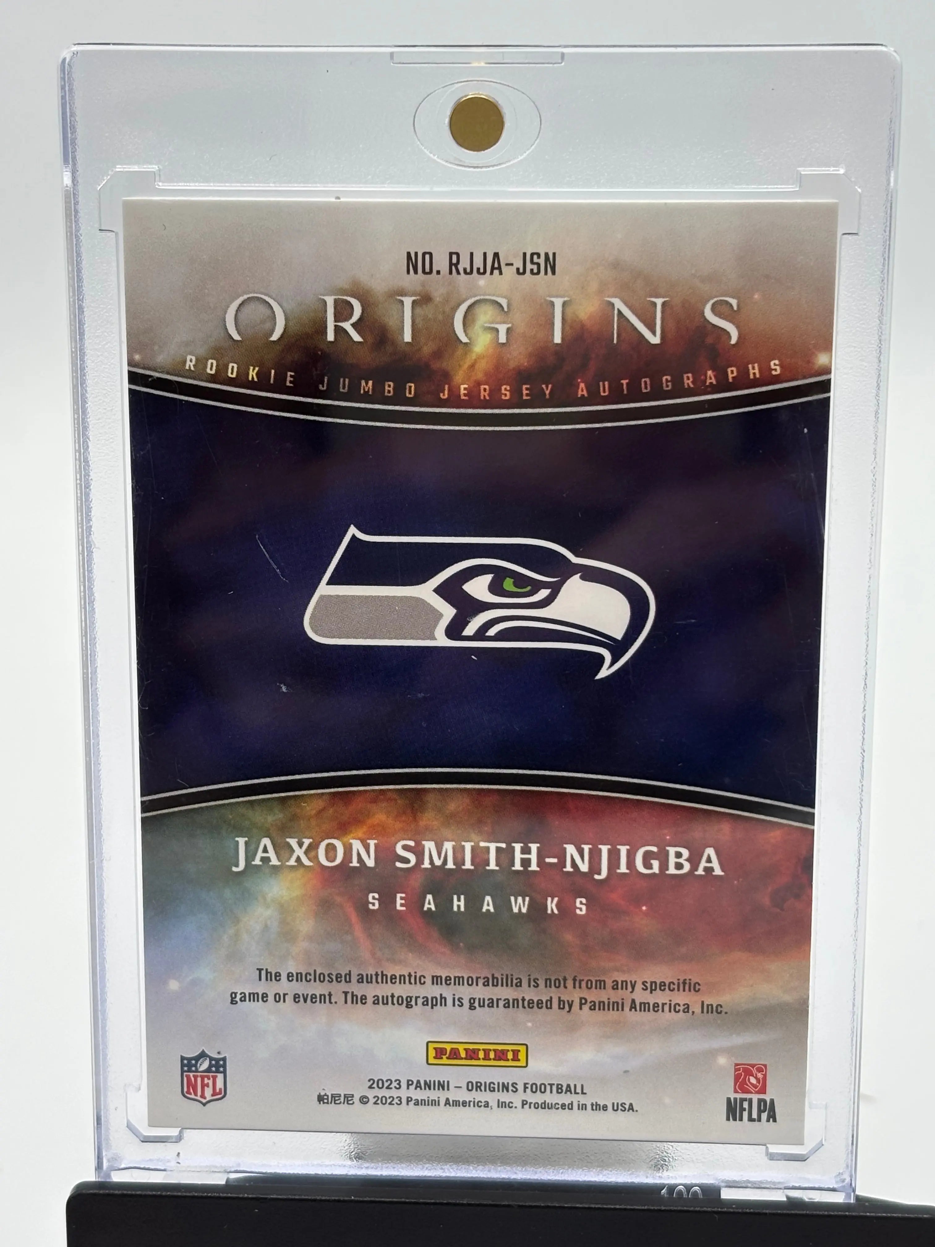 2023 Panini Origins Rookie Patch Autograph Jaxon Smith-Njigba Auto RC 