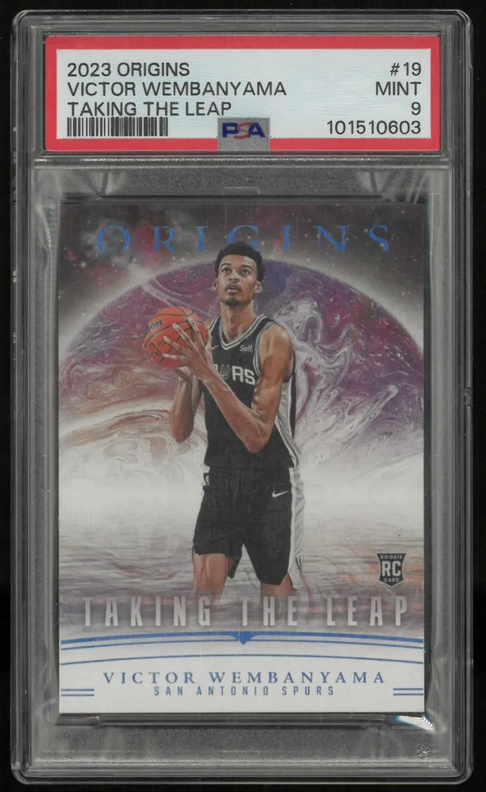 2023 Panini Origins Taking The Leap Rookie Victor Wembanyama RC PSA 9 