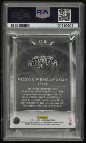 2023 Panini Origins Taking The Leap Rookie Victor Wembanyama RC PSA 9 