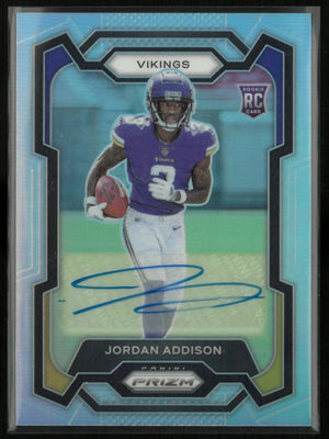 2023 Panini Prizm Autograph Jordan Addison Rookie Auto RC 
