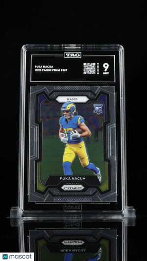 2023 Panini Prizm Puka Nacua RC Rookie Base Prizm #357 TAG 9 LA Rams 