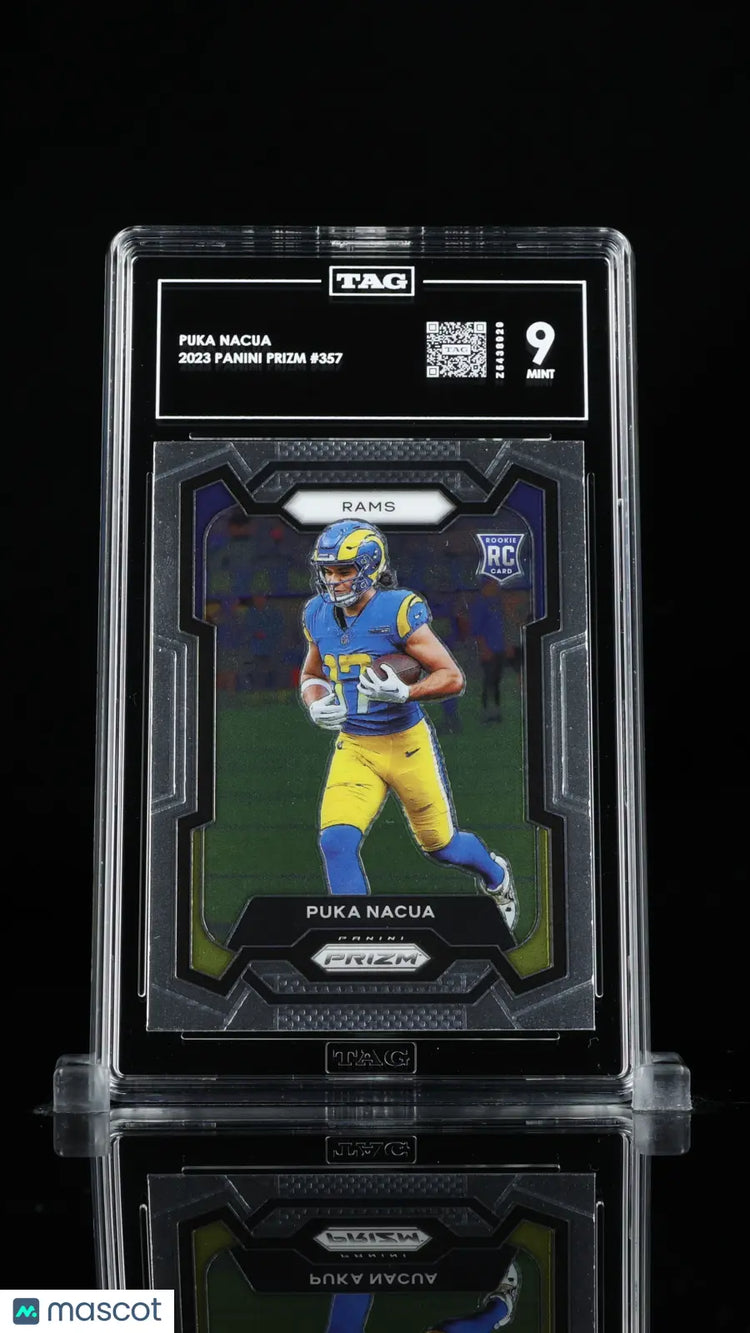 2023 Panini Prizm Puka Nacua RC Rookie Base Prizm #357 TAG 9 LA Rams 