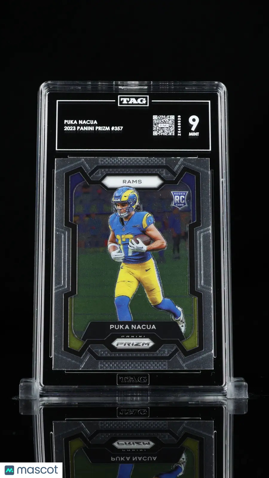 2023 Panini Prizm Puka Nacua RC Rookie Base Prizm #357 TAG 9 LA Rams 