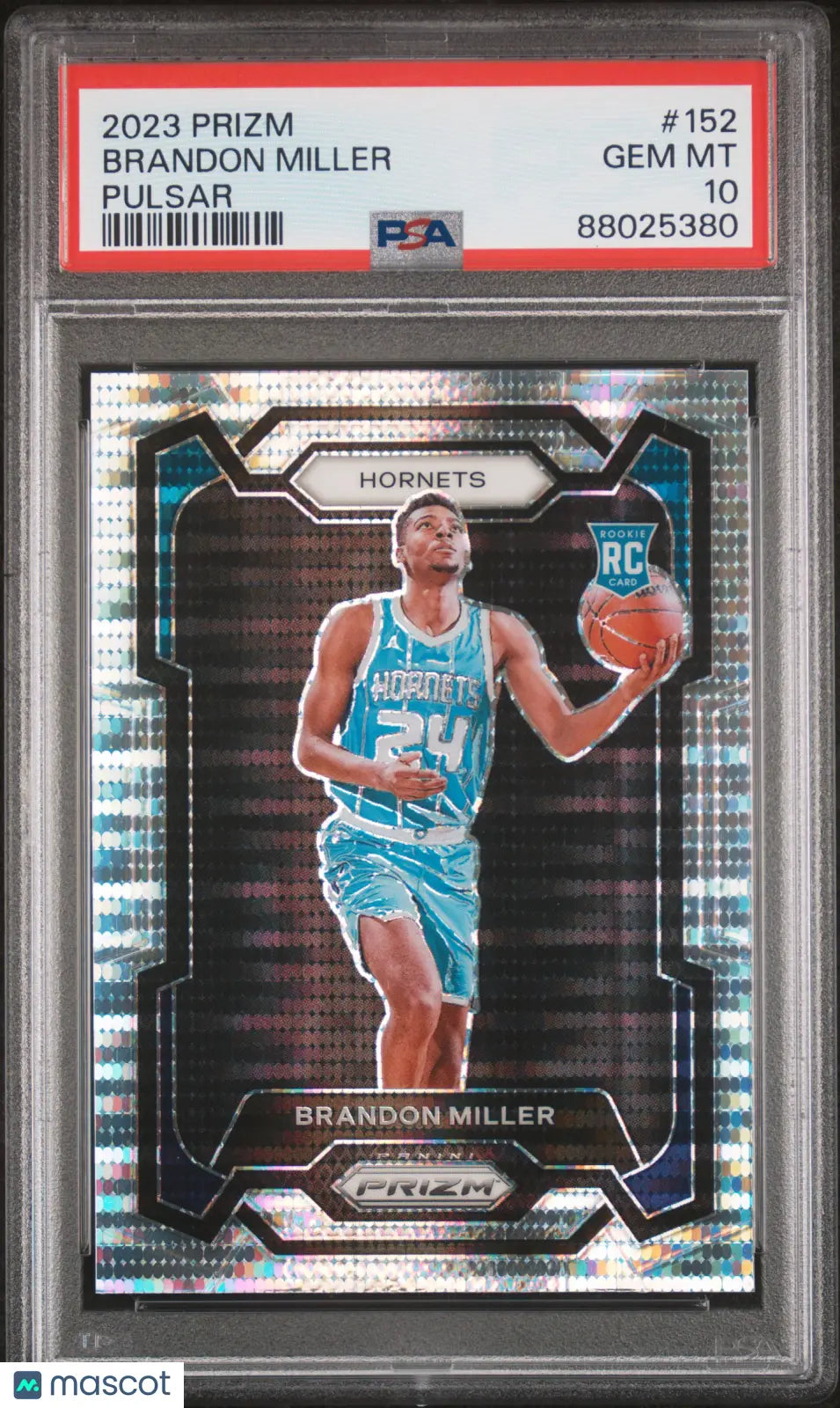 2023 Panini Prizm Pulsar Rookie Brandon Miller #152 PSA 10 