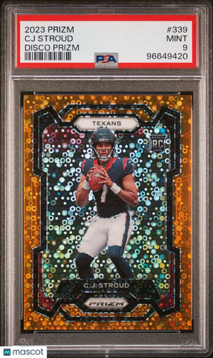 2023 Panini Prizm Rookie CJ Stroud Disco RC PSA 9 