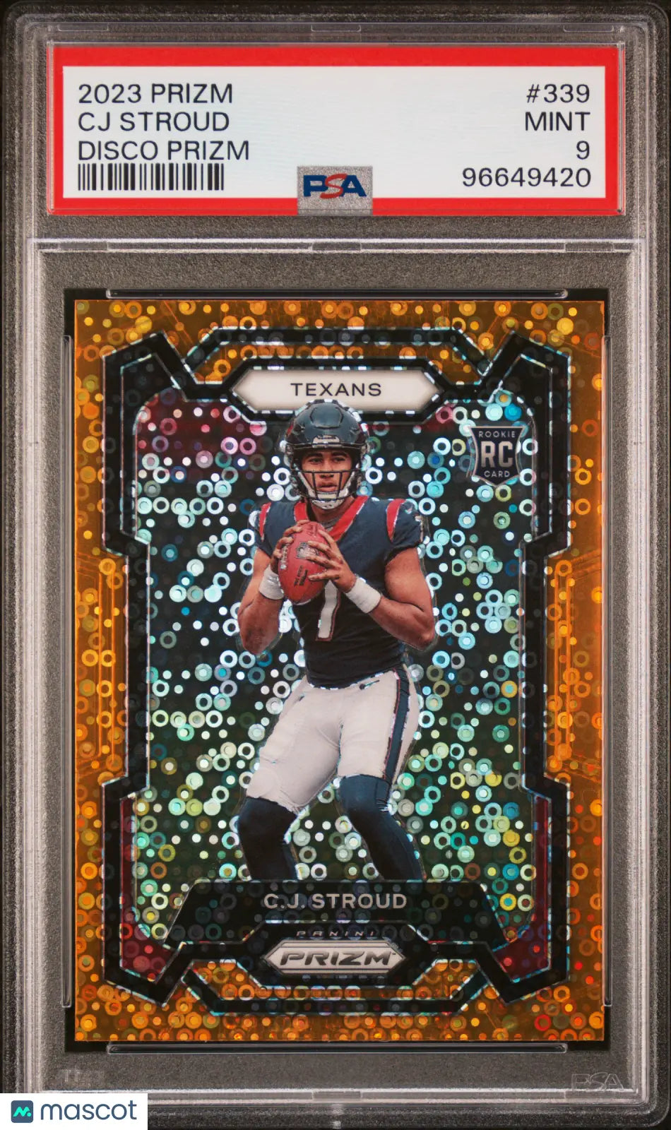 2023 Panini Prizm Rookie CJ Stroud Disco RC PSA 9 