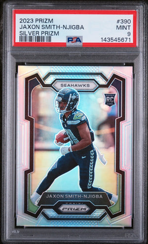 2023 Panini Prizm Rookie Jaxon Smith-Njigba Silver RC PSA 9 