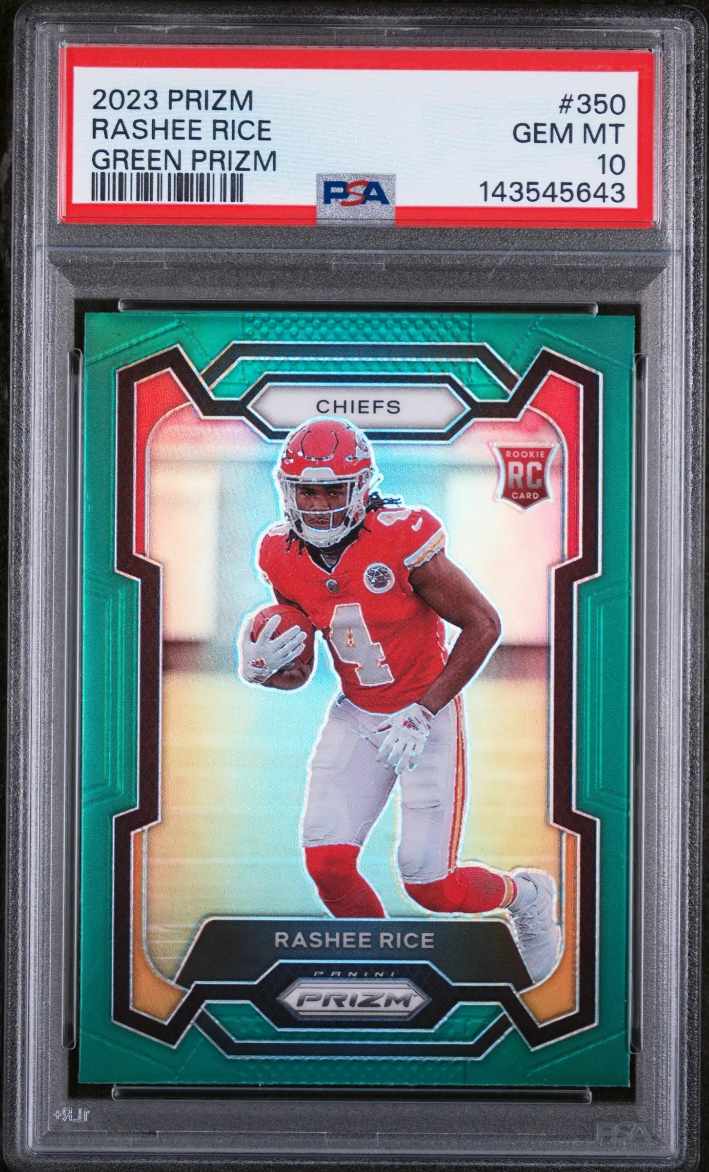 2023 Panini Prizm Rookie Rashee Rice Green RC PSA 10 
