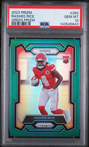2023 Panini Prizm Rookie Rashee Rice Green RC PSA 10 