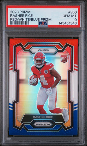 2023 Panini Prizm Rookie Rashee Rice Red White Blue RC PSA 10 