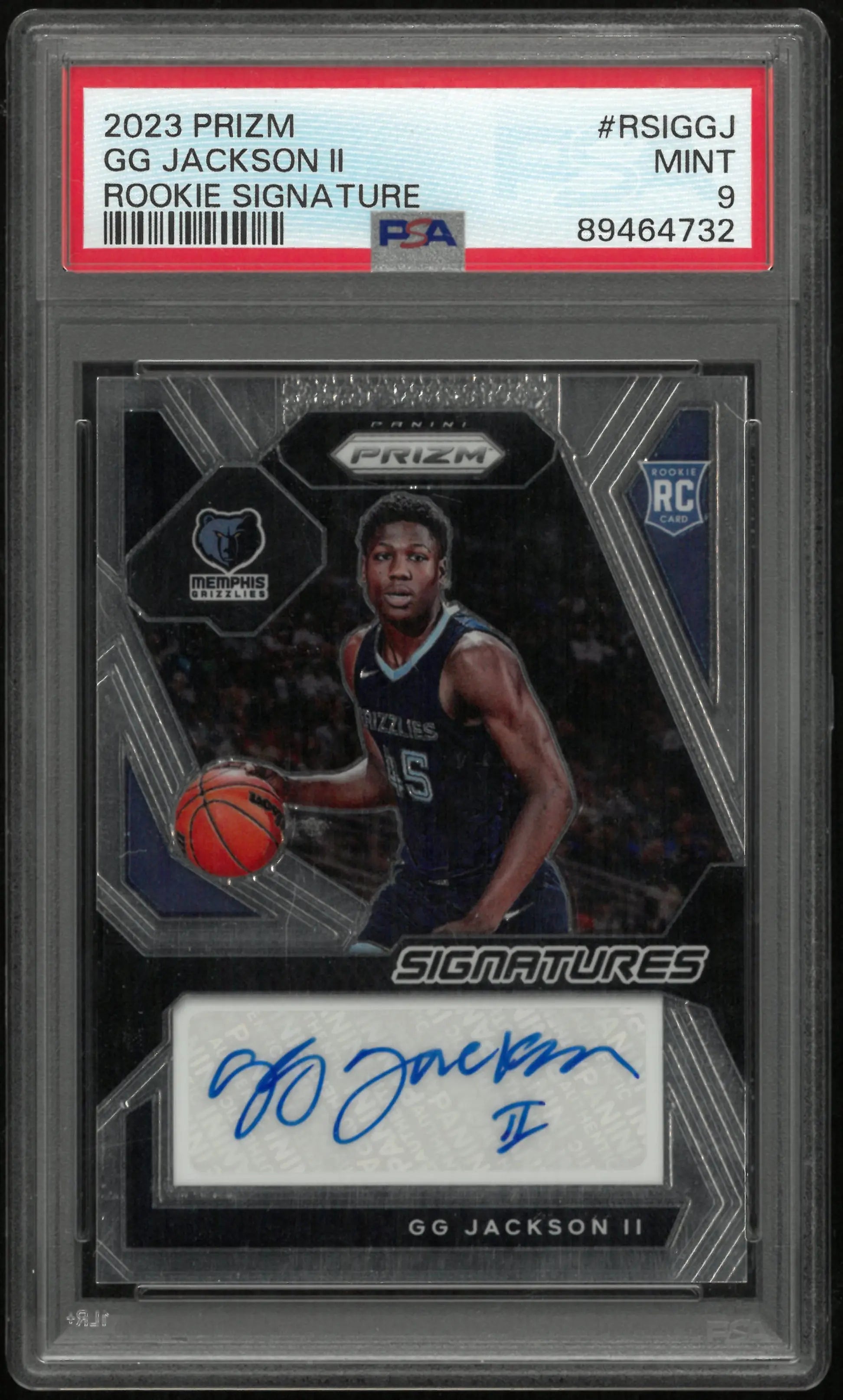 2023 Panini Prizm Rookie Signatures GG Jackson II PSA 9 