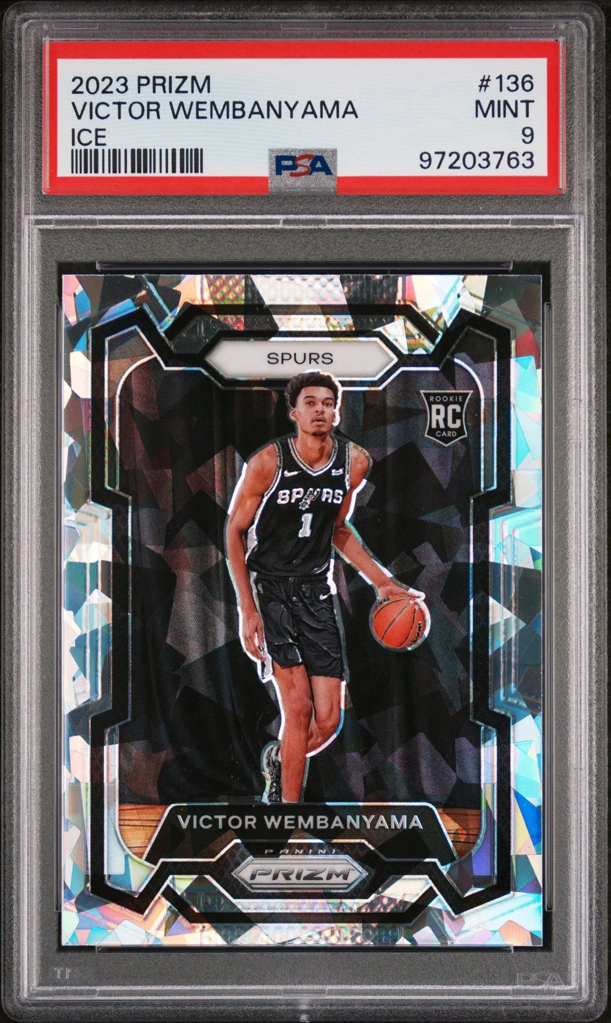 2023 Panini Prizm Rookie Victor Wembanyama Ice RC PSA 9 