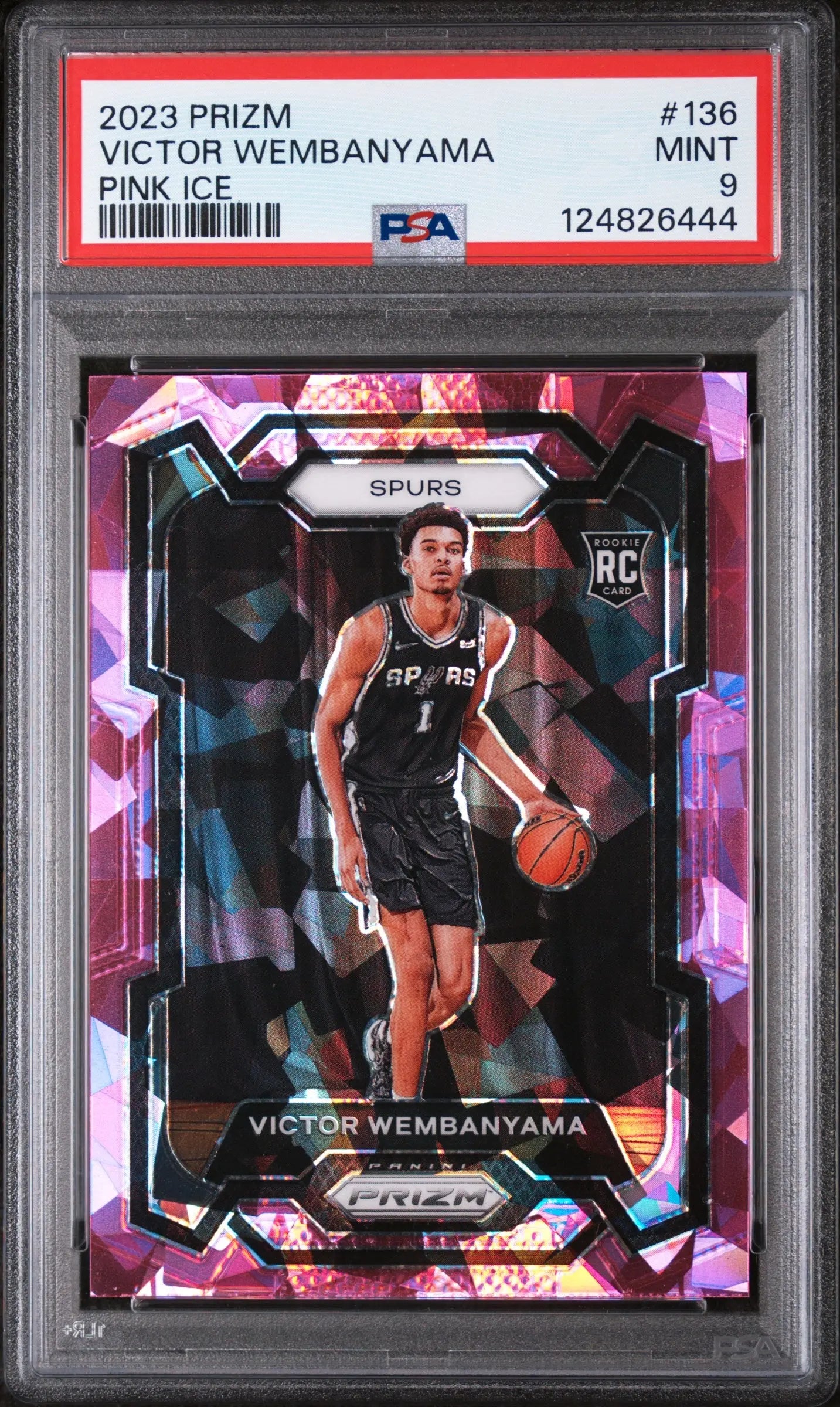 2023 Panini Prizm Rookie Victor Wembanyama Pink Ice RC PSA 9 