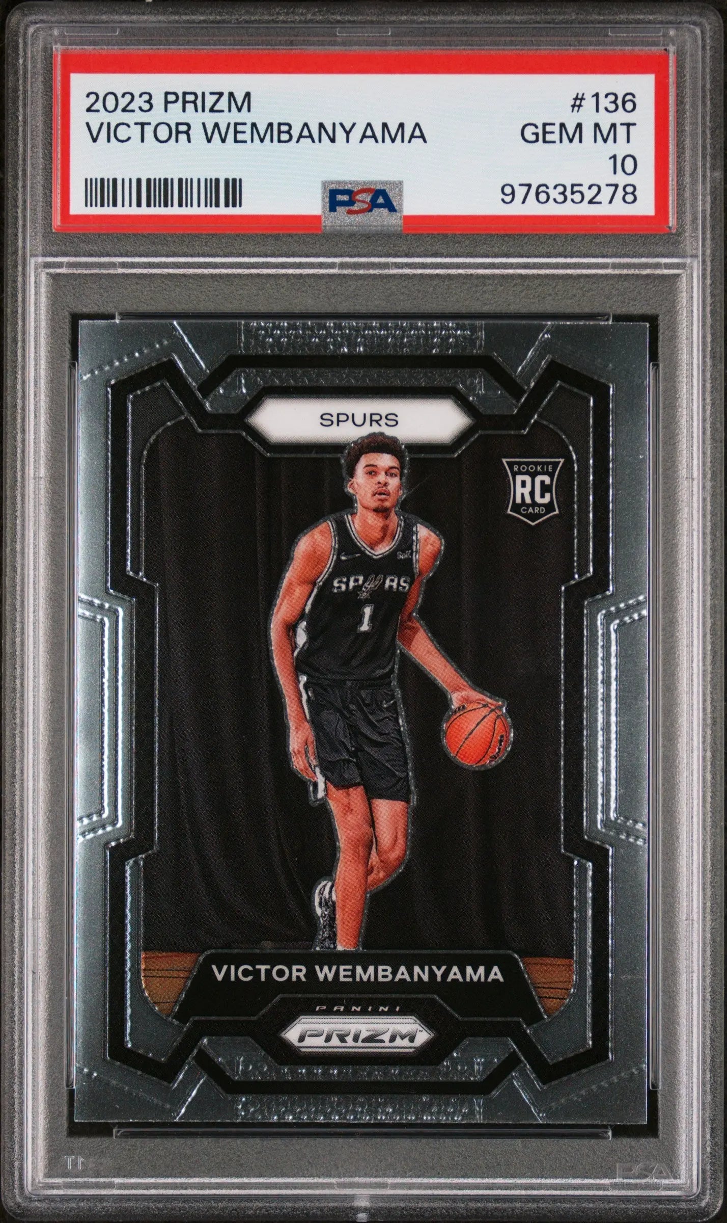 2023 Panini Prizm Rookie Victor Wembanyama RC PSA 10 