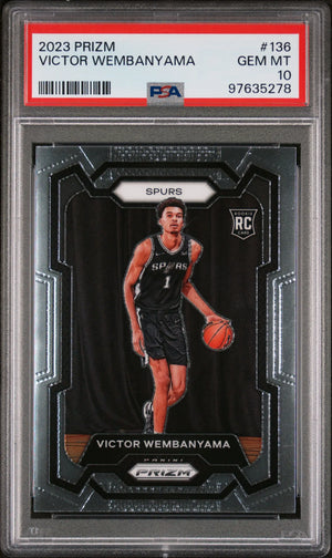 2023 Panini Prizm Rookie Victor Wembanyama RC PSA 10 