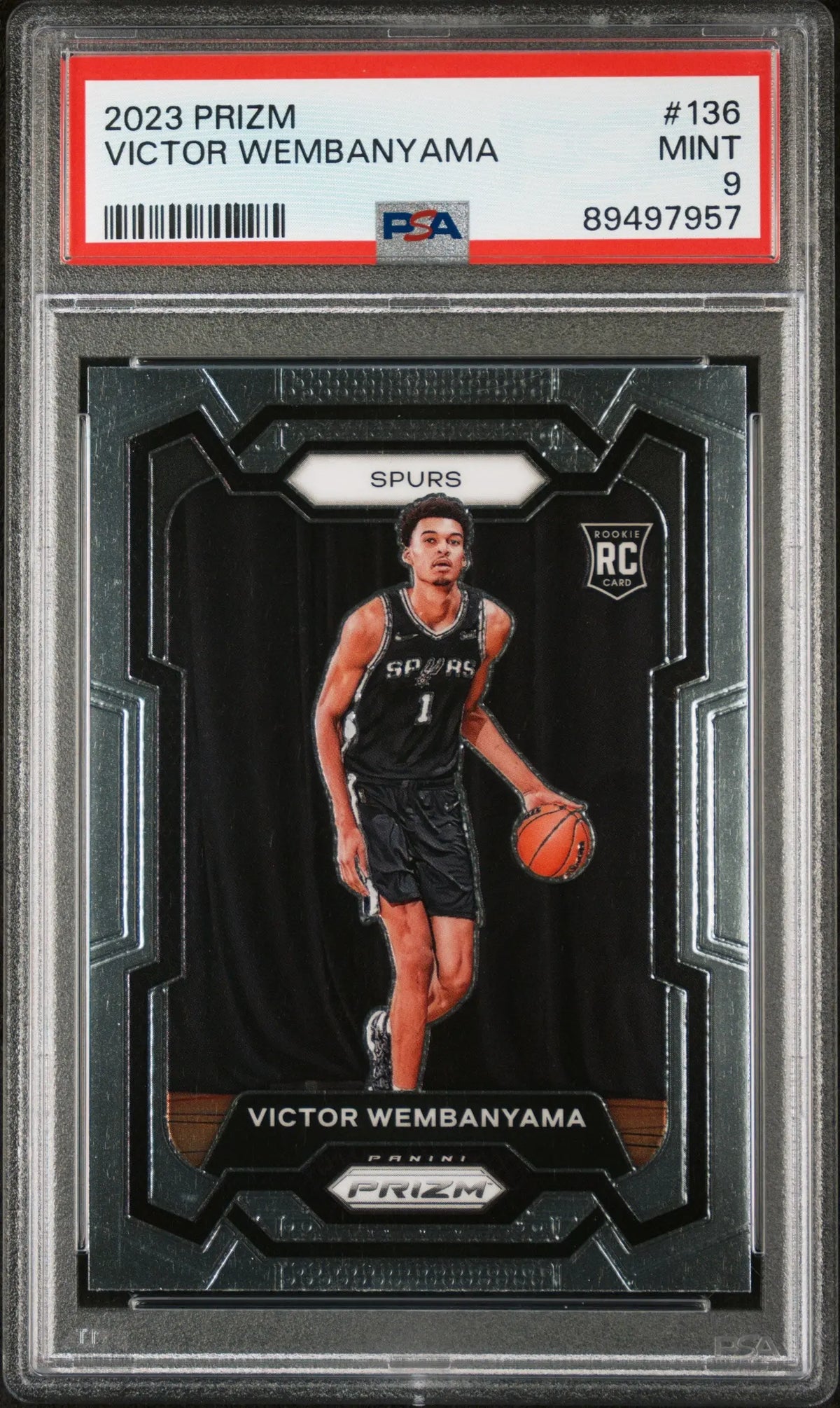 2023 Panini Prizm Rookie Victor Wembanyama RC PSA 9 