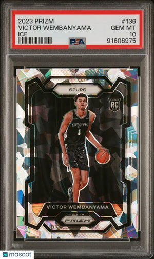 2023 Panini Prizm Victor Wembanyama RC Rookie Ice PSA 10 