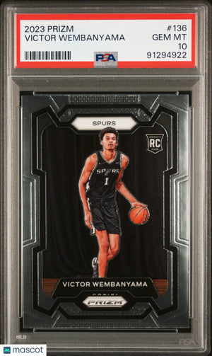 2023 Panini Prizm Victor Wembanyama #136 PSA 10 