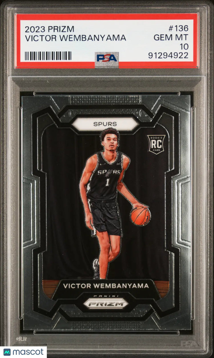 2023 Panini Prizm Victor Wembanyama #136 PSA 10 