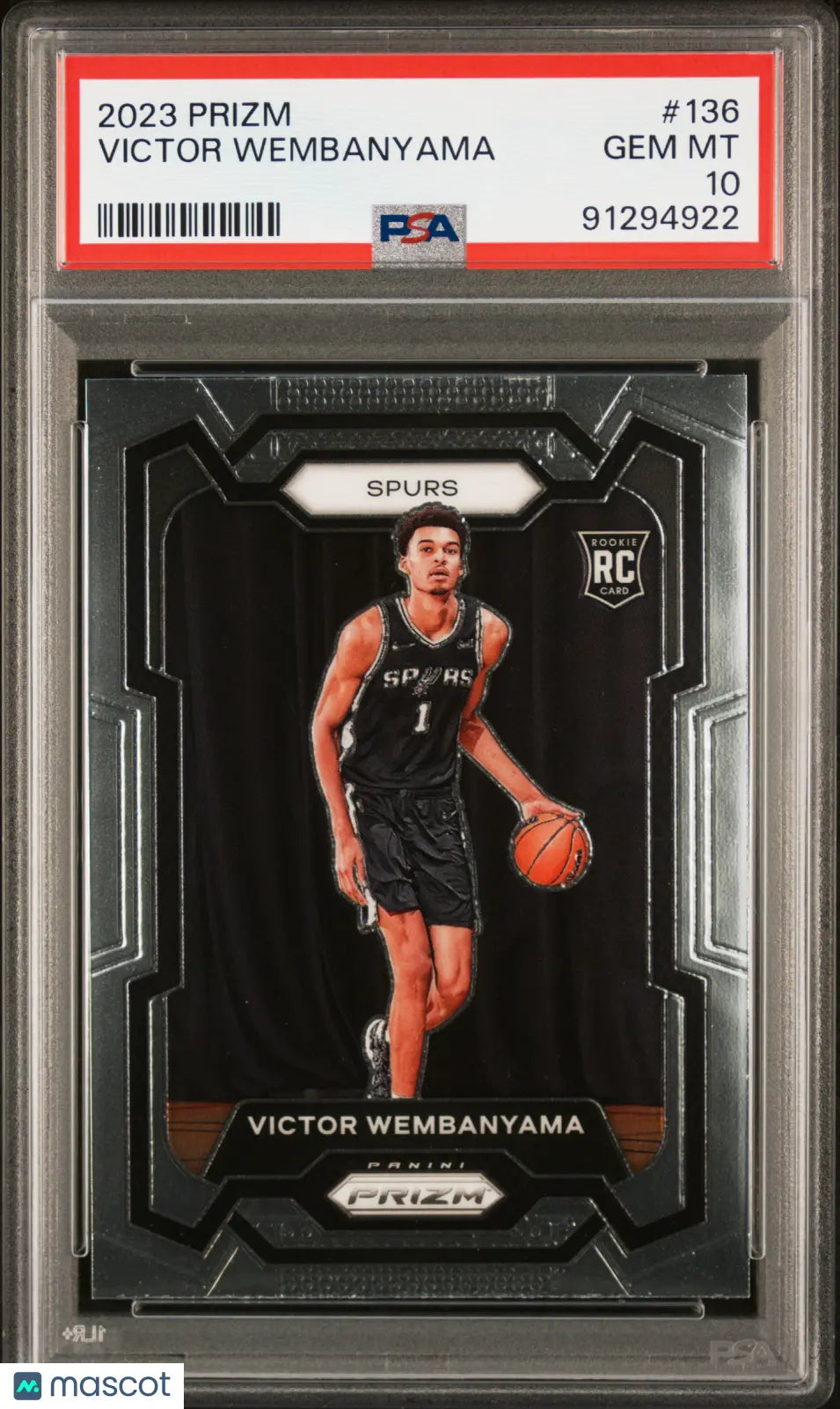 2023 Panini Prizm Victor Wembanyama #136 PSA 10 
