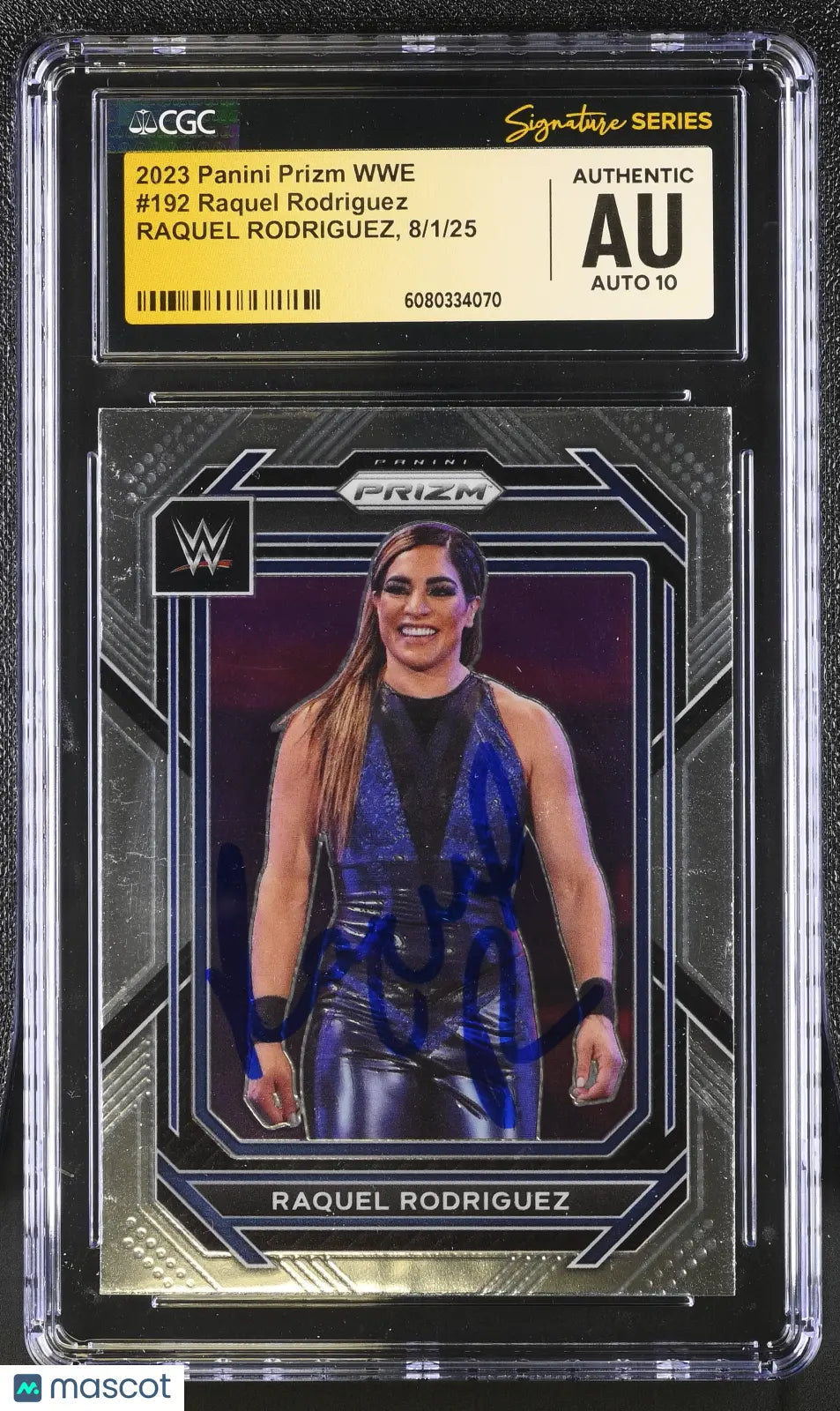 2023 Panini Prizm WWE Raquel Rodriguez #192 CGC Authentic Auto 10 