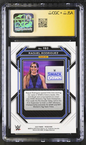 2023 Panini Prizm WWE Raquel Rodriguez #192 CGC Authentic Auto 10 