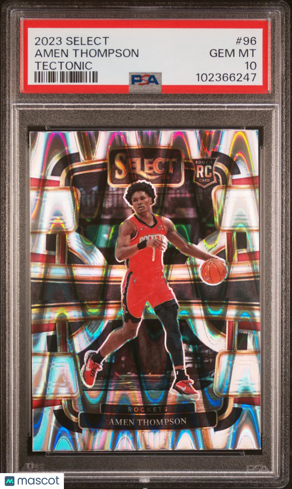 2023 Panini Select Basketball Amen Thompson RC Rookie Tectonic PSA 10 