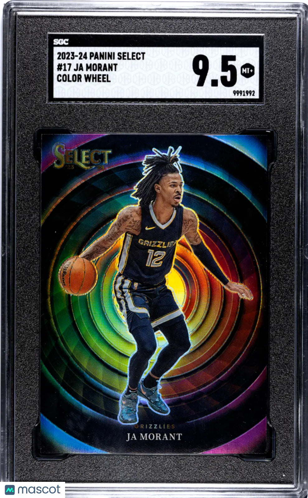 2023 Panini Select Basketball Ja Morant #17 Color Wheel SGC 9.5 SP 