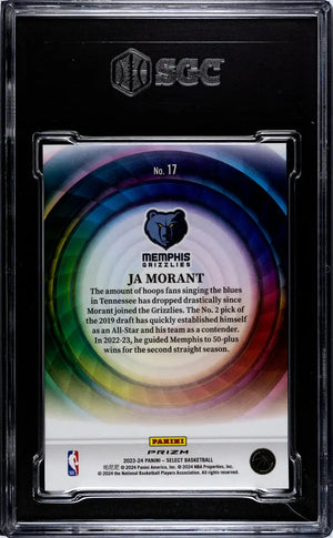 2023 Panini Select Basketball Ja Morant #17 Color Wheel SGC 9.5 SP 