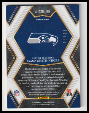 2023 Panini Select Draft Selections Rookie Patch Jason Smith-Njigba Blue /35 RC 