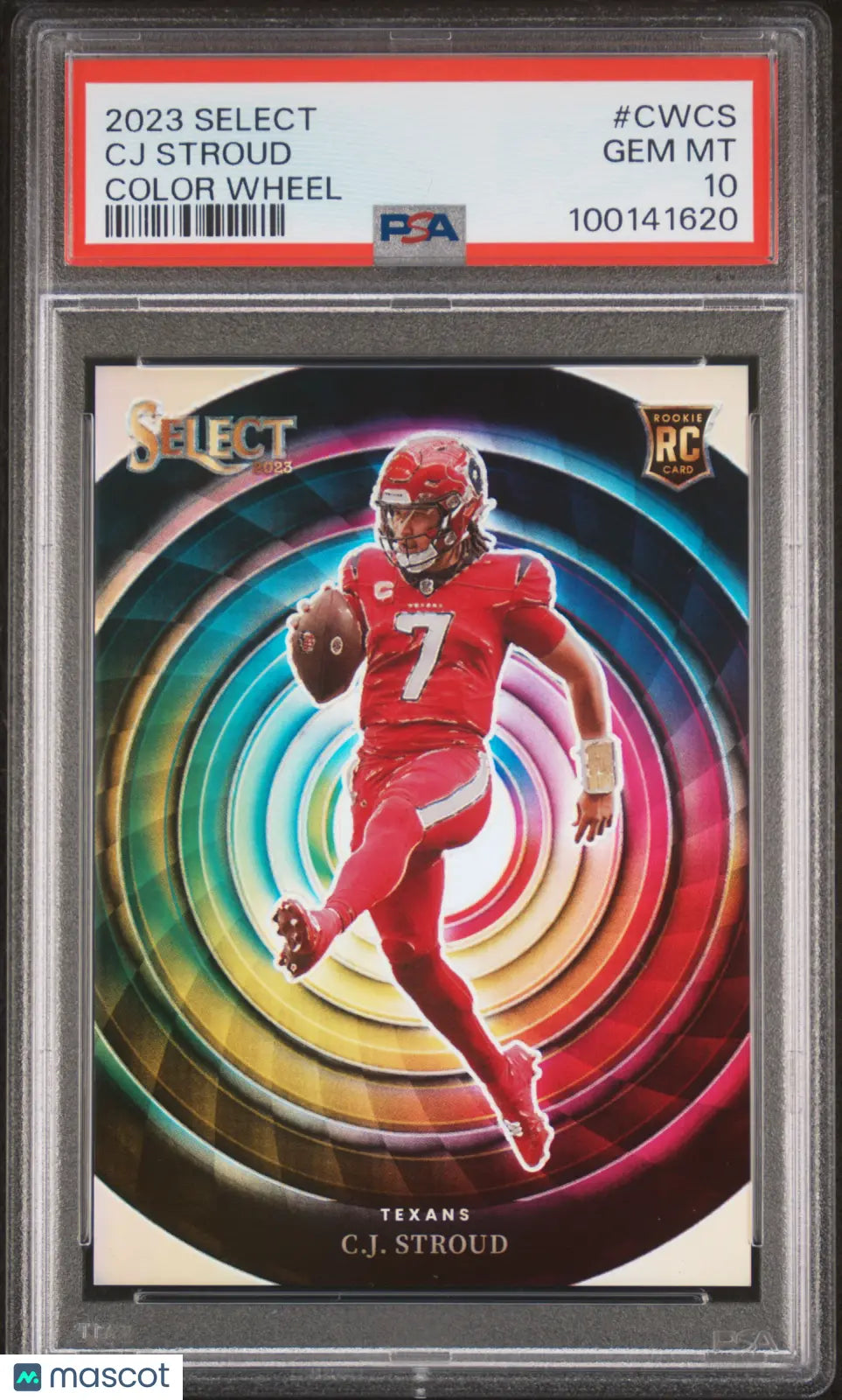 2023 Panini Select Football Color Wheel CJ Stroud RC Rookie PSA 10 