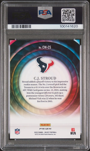 2023 Panini Select Football Color Wheel CJ Stroud RC Rookie PSA 10 