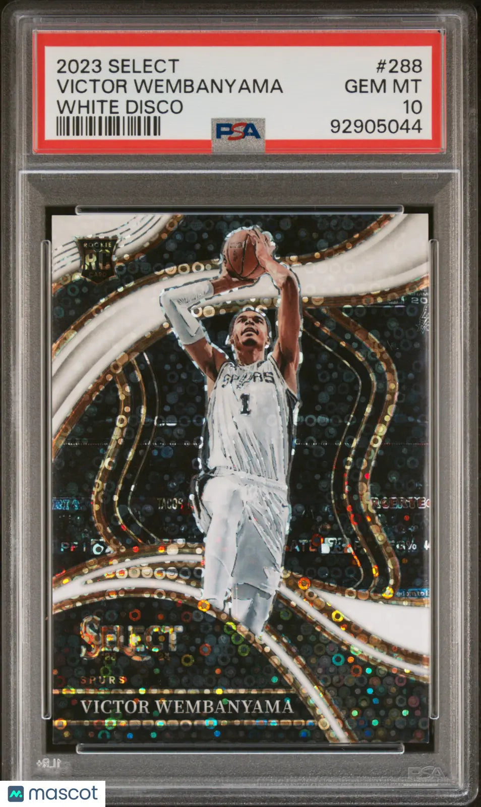 2023 Panini Select Victor Wembanyama RC Rookie #288 White Disco PSA 10 /75 