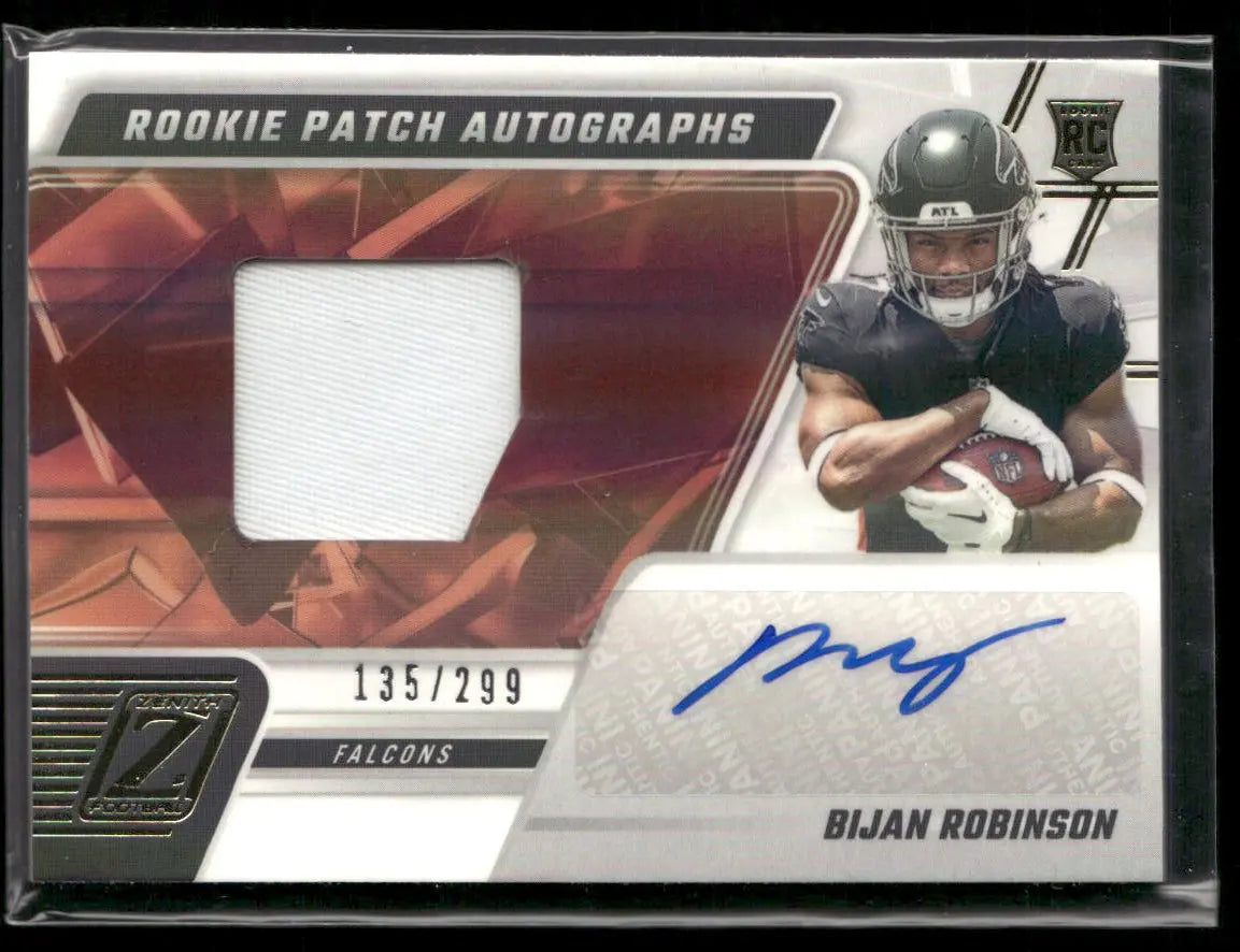 2023 Panini Zenith Rookie Patch Auto Bijan Robinson /299 