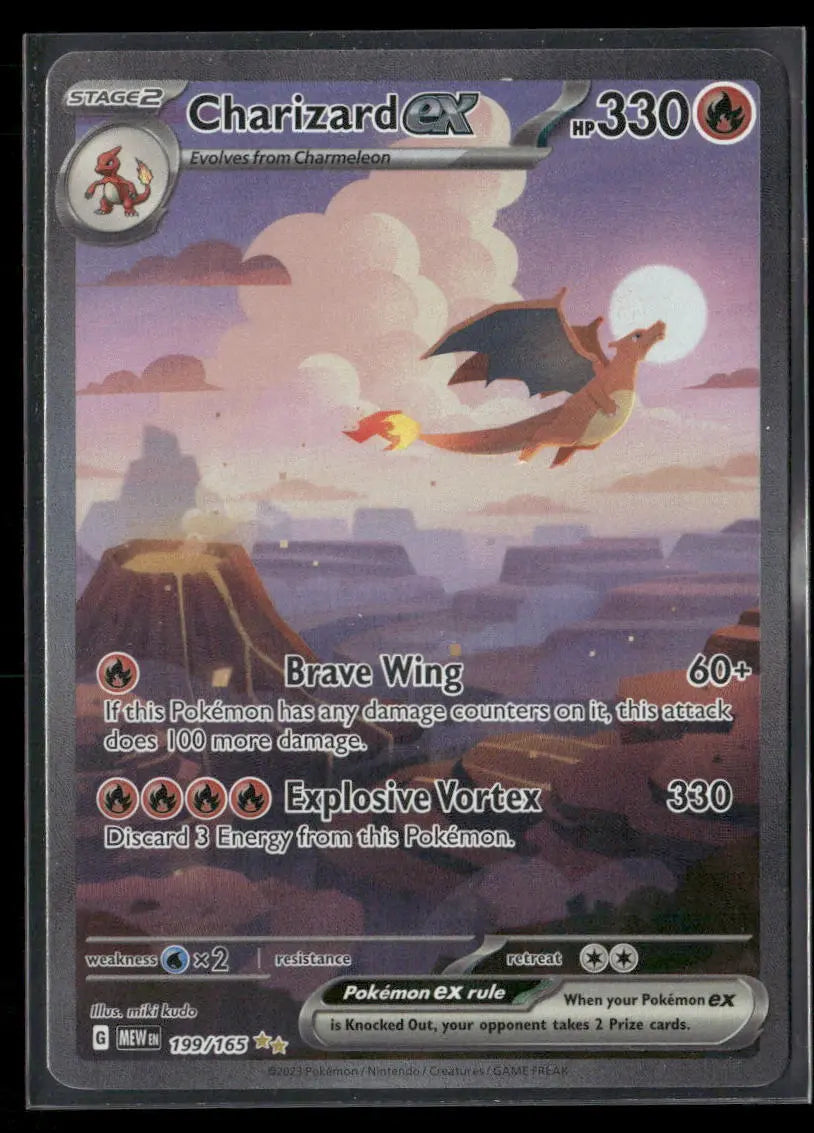 2023 Pokemon 151 Charizard Ex 199/165 