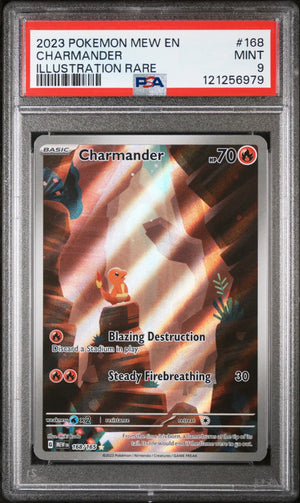 2023 Pokemon 151 Charmander Illustration Rare 168/165 PSA 9 